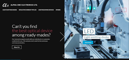 Web top page_ALPHA-ONE ELECTRONICS LTD.