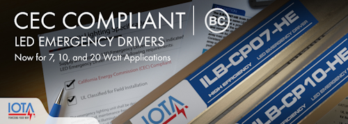 The IOTA ILB-CP-HE line is CEC Compliant for LED applications