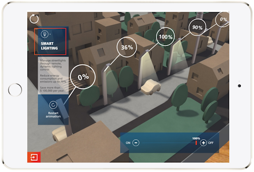 AR Smart City mobile app: screenshot