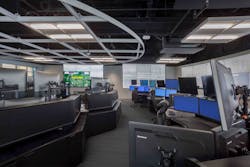 Office installations like this one outfitted by Circadian Light can operate with greater lumens per watt now that Circadian has replaced its violet chip with a different violet chip that is twice as efficient. (Photo credit: Image courtesy of Circadian Light.)