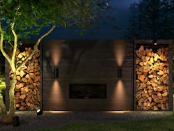 New Hue outdoor luminaires will help you get caught up in a light triangle. (Photo credit: Image courtesy of Signify.)