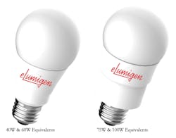 eLumigen&rsquo;s LED Rough Service A19 Lamps. (Photo credit: Image courtesy of eLumigen.)