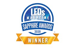 Image credit: Logo courtesy of Endeavor Business Media/LEDs Magazine Sapphire Awards.