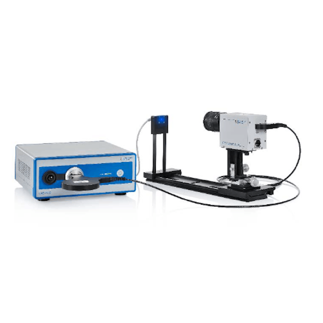 Simple measurement setup consisting of the TOP 150-BLH telescopic optical probe and the CAS 140D spectroradiometer for direct spectral radiance measurement for determining BLH hazard.