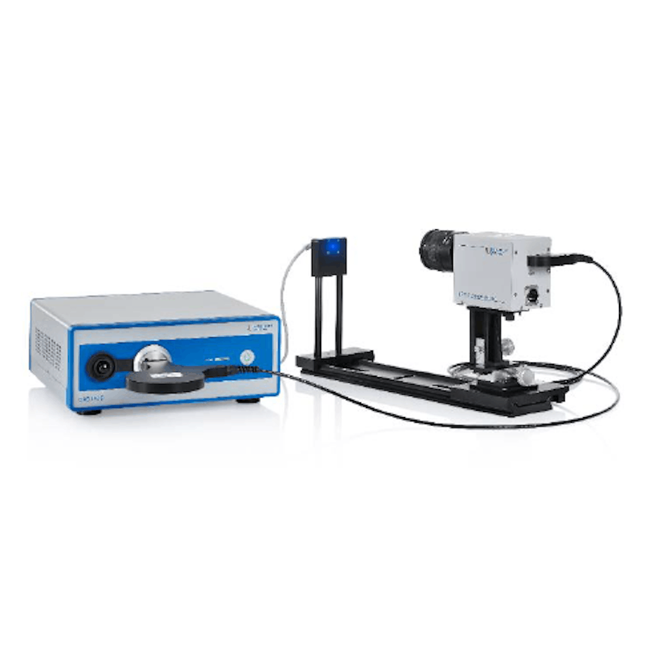 Simple measurement setup consisting of the TOP 150-BLH telescopic optical probe and the CAS 140D spectroradiometer for direct spectral radiance measurement for determining BLH hazard.