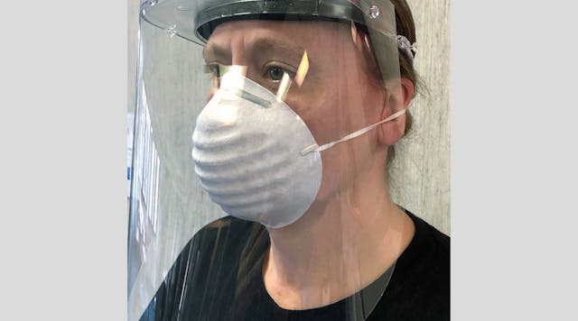 A.L.P., a lighting and plastics company, will continue to make face shields at its Charlevoix, MI plant &ldquo;as long as they are needed,&rdquo; CEO Steve Brown said. (Photo credit: Image courtesy of A.L.P. Lighting Components.)