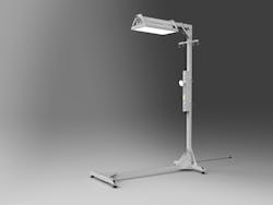 Acuity designed and shipped the Portable Health Light Stand in less than 2 weeks. (Photo credit: Image courtesy of Acuity Brands.) Acuity designed and shipped the Portable Health Light Stand in less than 2 weeks. (Photo credit: Image courtesy of Acuity Brands.)