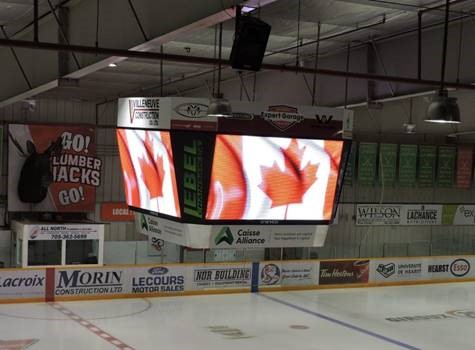 Claude Larose Recreation Centre debuts 4sided LED video display from