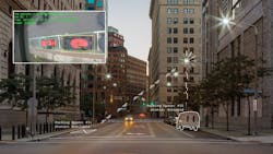 The former GE Current smart-city management platform, CityIQ, will be a complement to Ubicquia&rsquo;s portfolio of smart street-light and small-cell technologies, enabling enhanced public safety and traffic optimization features. (Photo credit: Image rendering by GE Current, a Daintree Company.)