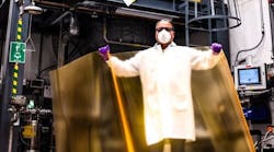 Quantum dots produced by Nanosys are embedded into UbiGro plastic films by UbiQD. The nanoparticles can convert some of the spectrum of light emitted by the sun through the films to produce more PAR energy for greenhouse-grown plants. (Photo credit: Image courtesy of Nanosys.) Quantum dots produced by Nanosys are embedded into UbiGro plastic films by UbiQD. The nanoparticles can convert some of the spectrum of light emitted by the sun through the films to produce more PAR energy for greenhouse-grown plants. (Photo credit: Image courtesy of Nanosys.)