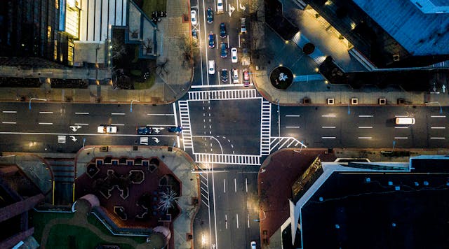 The latest outdoor area lighting news features this connected LED street-light project in New York State, a partnership between Signify and the New York Power Authority to replace as many as 500,000 legacy luminaires. (Photo credit: Image courtesy of Signify.)