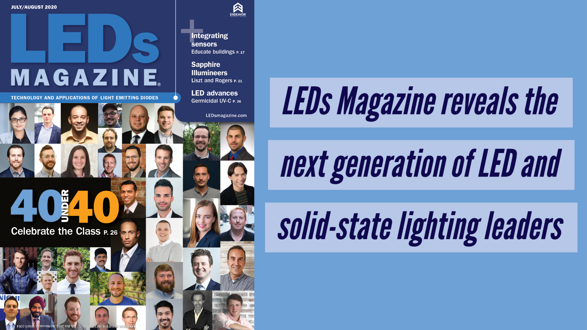 LEDs Magazine 40 Under 40 Class features leaders across LED and SSL