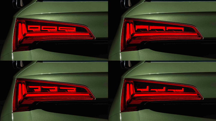 audi spices up tail lights with variable oleds leds magazine