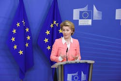 EC President Ursula Von der Leyen might be brushing up on UV-C science, if LightingEurope is successful in its efforts. (Photo credit: Image by Etienne Ansotte, courtesy of European Commission Audiovisual Service.