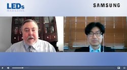 Screenshot from LEDs Magazine video interview with Samsung LED&apos;s Elio Jin-Ha Kim.