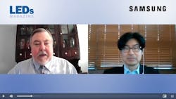 Screenshot from LEDs Magazine video interview with Samsung LED&apos;s Elio Jin-Ha Kim.