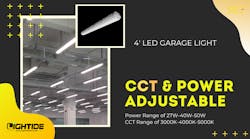 Lightide Power Cct Adjustable Led Garage Shop Lights Industrial Lights