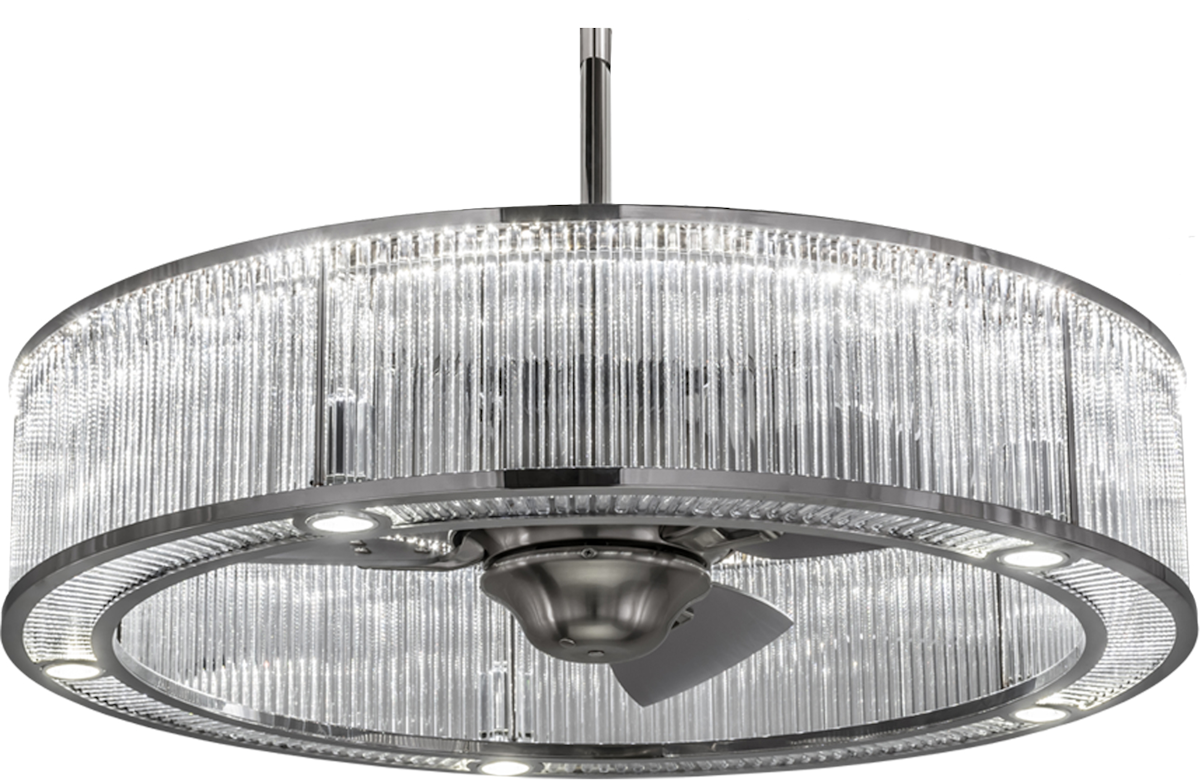 kitchen light fixture with integrated fan