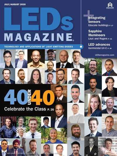 LEDs Magazine cover image by Kelli Mylchreest; all images submitted and used with permission under 40 Under 40 program.