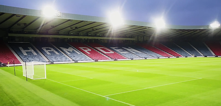 Hampden Park prêt à briller pour l'UEFA EURO 2020 avec un nouvel éclairage LED
- Foot 2020 Crédit photo: Image gracieuseté de Musco Lighting.
