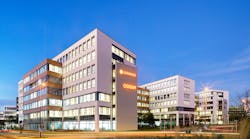 Newly Austrian-owned Osram and Chinese owned-LEDvance have had a certain shared quality about them since Osram sold LEDvance in 2017, as evidenced here at LEDvance headquarters in Garching, Germany. LEDvance has been featuring this image on its corporate press web page. But relations between the two have soured. (Image credit: Image by user LHL1 via Wikimedia Commons; used under CC BY-SA 4.0 - http://bit.ly/2JNKKXS.)