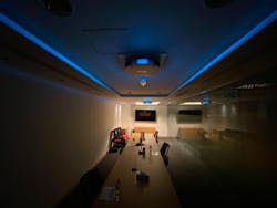Signify brings ultraviolet germicidal irradiation (UVGI) technology to Honeywell&rsquo;s commercial building offerings for healthier indoor environments. Signify&rsquo;s upper-air room disinfection fixture deactivates pathogens with UV-C band energy. (Photo courtesy of Signify.)
