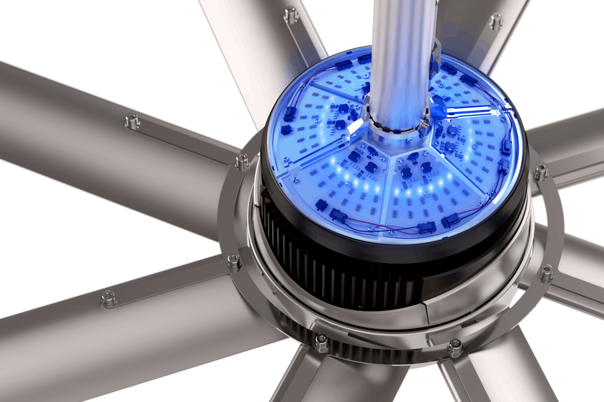 Uv outlet light fan