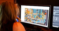 FIG. 3. Research & development continues in Rohinni’s production lab to improve control circuits for mini and micro LEDs, as the large number of light sources utilized in end products requires extreme precision for uniform light distribution. FIG. 3. Research & development continues in Rohinni’s production lab to improve control circuits for mini and micro LEDs, as the large number of light sources utilized in end products requires extreme precision for uniform light distribution.