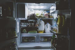 Most warm-blooded adult males would not be able to quickly locate a jar of anything in the dark recesses at the bottom of this refrigerator. OLEDs could change that. (Photo credit: Image by Pexels via Pixabay; used under free license for commercial or non-commercial purpose.)