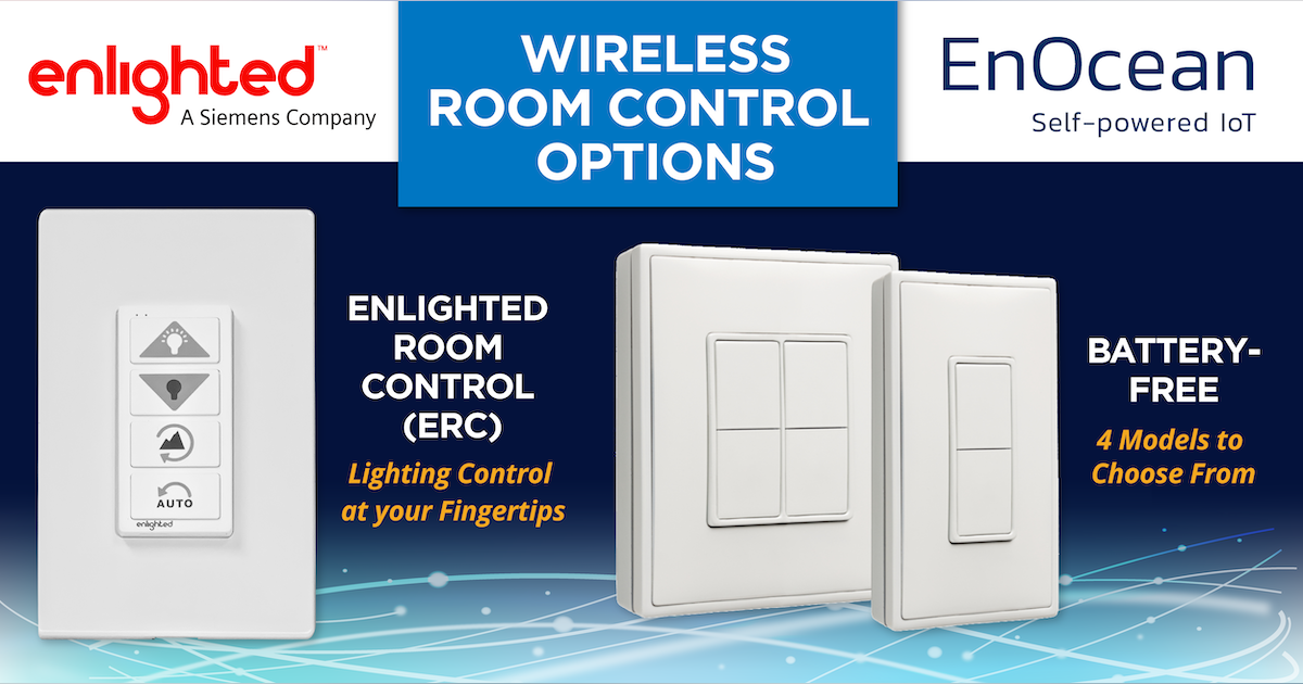 Enlighted Adds Enocean Wireless And Battery Free Room Controls To Iot Portfolio Offering Leds Enlighted Adds Enocean Wireless And, Portfolio Lighting Company Phone Number