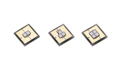 FIG. 2. Luminus has delivered a trio of UV-C LEDs in identical discrete packages and ramps performance by integrating as many as four chips in one package. (Photo credit: Image courtesy of Luminus.)