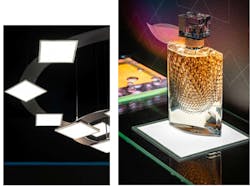 FIG. 4. Planar LED modules can be applied in similar ways to OLEDs, with high-CRI light that enhances retail and hospitality environments and enables unique design aesthetics whether embedded in surfaces or integrated as luminaires. (Photo credits: Images by Gavriil Papadiotis, used with permission via Aamsco Lighting.) FIG. 4. Planar LED modules can be applied in similar ways to OLEDs, with high-CRI light that enhances retail and hospitality environments and enables unique design aesthetics whether embedded in surfaces or integrated as luminaires. (Photo credits: Images by Gavriil Papadiotis, used with permission via Aamsco Lighting.)
