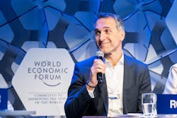 Signify CEO Eric Rondolat said that a paucity of parts in the supply chain prevented about &euro;50 million in sales of finished goods, curtailing revenue growth by around 3%. (Photo credit: Image copyright by World Economic Forum/Sikarin Fon Thanachaiary, used under CC BY-NC-SA 2.0 - https://bit.ly/3niW1Oz.)