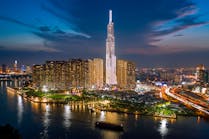 Things have been looking up at Osram&apos;s Traxon unit, which last year lit the 1500-foot tall Landmark 81 building in Ho Chi Minh City. (Photo credit: Image courtesy of Osram.)