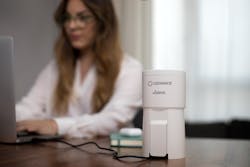 FIG. 5. The LEDvance UVC HEPA Air Purifier is intended to provide personal protection from pathogens and create a more pleasing local environment. (Photo credit: Image courtesy of LEDvance.) FIG. 5. The LEDvance UVC HEPA Air Purifier is intended to provide personal protection from pathogens and create a more pleasing local environment. (Photo credit: Image courtesy of LEDvance.)