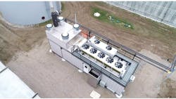 Canadian-based produce grower DelFrescoPure capitalizes on a recently expanded cogeneration system that produces heat and carbon dioxide which can be utilized in the greenhouse environment, delivering total system efficiency of 90% across many acres of use. (Photo credit: Image courtesy of DelFrescoPure.)
