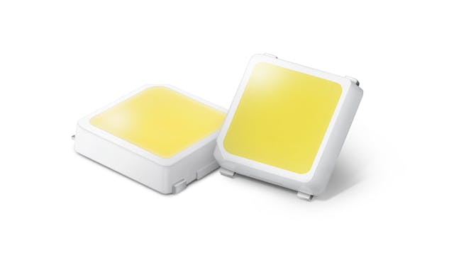 Samsung pumps the efficacy in its new LM301B EVO packaged LED to 235 lm/W. (Photo credit: Image courtesy of Samsung.)