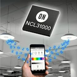 Recent LED driver IC launches from On Semiconductor offer robust circuit protection while enabling visible light communications (VLC) and other connected lighting capabilities. (Image credit: Graphic courtesy of On Semiconductor.)
