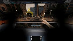 FIG. 4. Gesture control is one of several components of intuitive interaction between driver and vehicle, made possible with infrared LEDs or VCSELs depending on the complexity of the system demands. FIG. 4. Gesture control is one of several components of intuitive interaction between driver and vehicle, made possible with infrared LEDs or VCSELs depending on the complexity of the system demands.