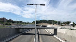 Signify is lighting the roadway both inside and outside the tunnels on Stockholm&rsquo;s bypass, under construction. (Photo credit: Image courtesy of Signify.)