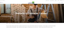 Image credit: Screen capture from Leviton Contractor Connect web site.