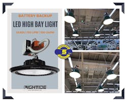 Lightide Ul924 Emergency Led High Bay Lights Battery Backup 150 Wattswalmartlogo