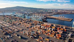 It has not been an easy time to get things in and out of shipping ports for many companies, Signify included. (Photo credit: Image courtesy of the Port of Los Angeles.)