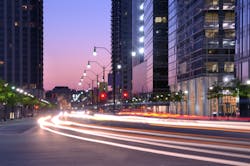 Telensa&rsquo;s TALQ-compliant PLANet smart-city platform provides a central management system (CMS) to control an extensive street-lighting network in Georgia. (Photo credit: Image by Sean Pavone via Shutterstock; courtesy of Telensa and used under enhanced license terms.)