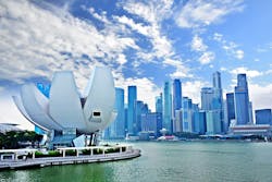 The city state of Singapore, an island, imports the majority of its food. Its partnership with Signify is part of a plan to become 30% self-reliant by 2030. (Photo credit: Image by akenarinc via Pixabay; used under free license for commercial or non-commercial purposes.)