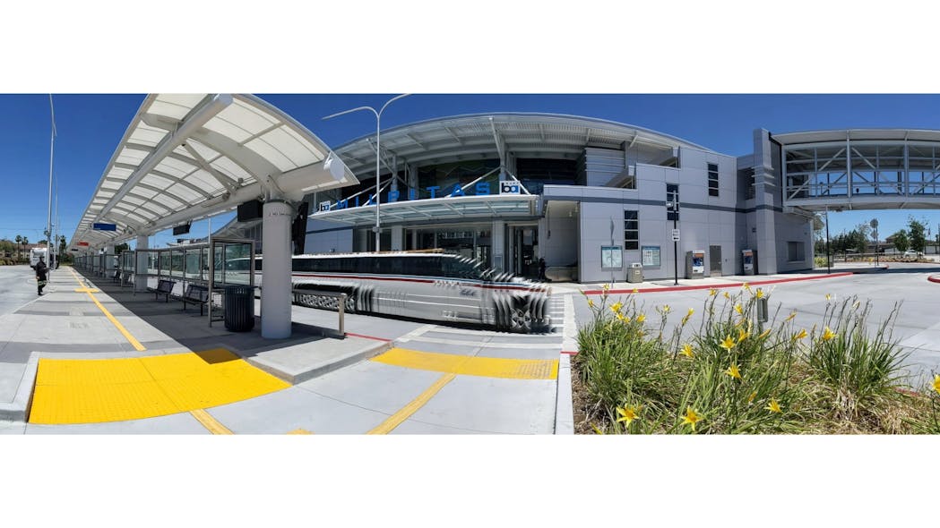 The Cree LED train officially pulled into Milpitas, CA&ndash;based SGH last March, and since then sales have been growing. (Photo of Milpitas Transit Center used under CC BY-SA 4.0; https://bit.ly/3I0EXXR.)