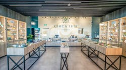 Xicato XFL LED lighting and smart controls selected by STL Lighting for Circa 1818, a Canadian cannabis retailer.