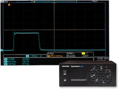 FIG. 1. Third-generation 1-µs–capable SMU is the same size as first- and second-generation SMUs but produces more accurate measurements with short-pulse methods. FIG. 1. Third-generation 1-µs–capable SMU is the same size as first- and second-generation SMUs but produces more accurate measurements with short-pulse methods.