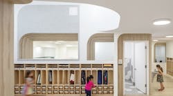 Barker Associates Architecture Office (BAAO) developed the complete lighting, fixture, and architectural design for the City Kids preschool in Brooklyn, N.Y. Barker Associates Architecture Office (BAAO) developed the complete lighting, fixture, and architectural design for the City Kids preschool in Brooklyn, N.Y.