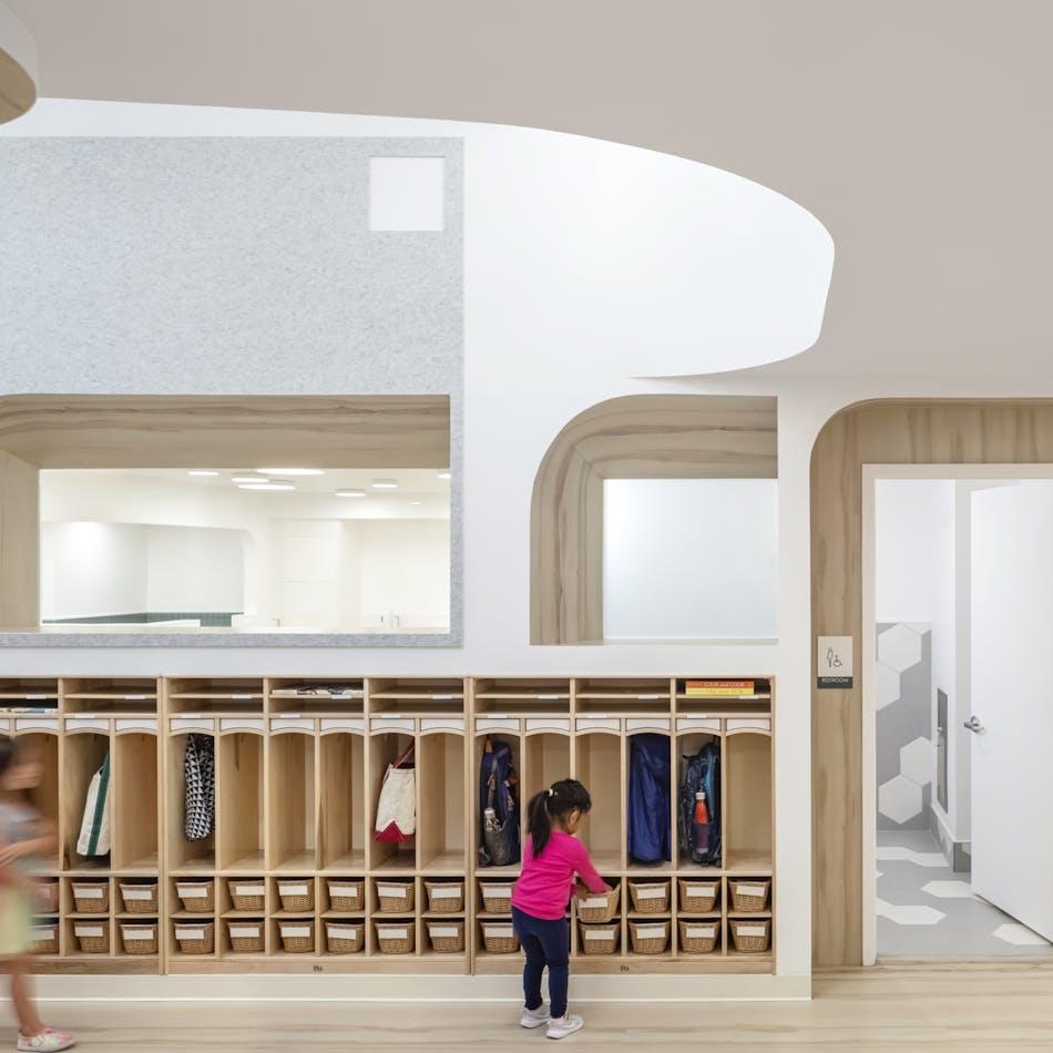 Barker Associates Architecture Office (BAAO) developed the complete lighting, fixture, and architectural design for the City Kids preschool in Brooklyn, N.Y.
